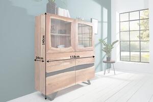 Nemecko - Masívna skriňa AMAZONAS 140 cm akácia