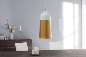 Invicta Interior - Závesné svietidlo MODERN CHIC biela, zlatá