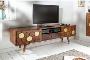 TV-skrinka 39949 140cm Drevo Acacia-Komfort-nábytok
