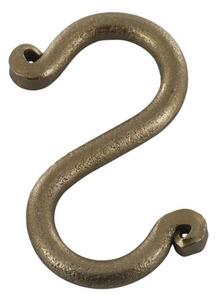 Mosadzný antik závesný háčik Terrié S - 2,5*5 cm - Chic Antique