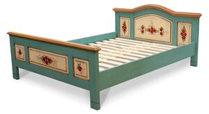 Maľovaná dvojlôžková posteľ s oblúkom