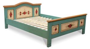Maľovaná dvojlôžková posteľ s oblúkom
