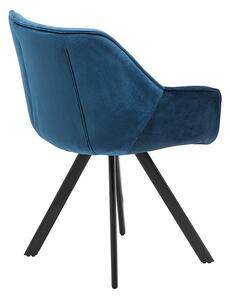 Invicta Interior - Dizajnová stolička THE DUTCH COMFORT retro modrá, zamat