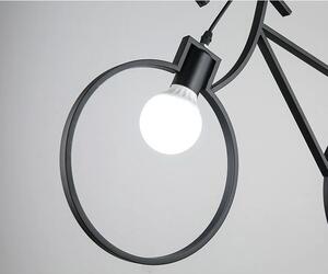 Toolight, závesné svietidlo bicykel APP216-2CP, čierna, OSW-00352