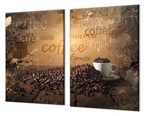 Ochranná doska dekorácie Coffee a káva - 52x60cm / ANO
