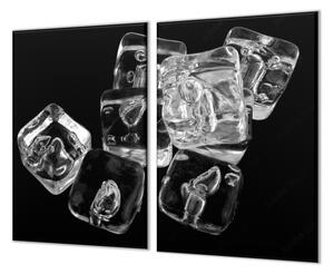 Ochranná doska ľadovej kocky na čiernom - 52x60cm / ANO