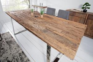 Invicta Interior - Jedálenský masívny stôl EUPHORIA BARRACUDA 180 cm, prírodný
