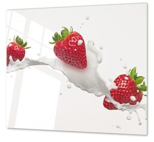 Ochranná doska červenej jahody v mlieku - 30 x 40 cm / ANO