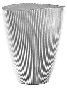 Váza oválna BURANO MILLE OL02114 perleťovo sivá H24cm