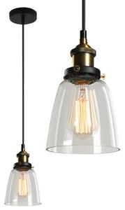 Toolight - Závesná stropná lampa Verto D - transparentná - APP046-1CP