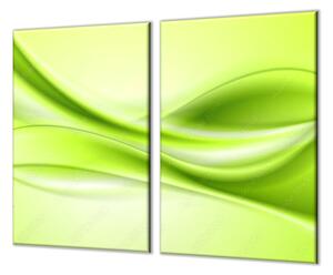Ochranná doska zelená abstraktná vlna - 30 x 40 cm / ANO