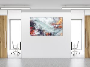 Obraz sklenený abstraktné cákance moderná textúra - 30 x 60 cm