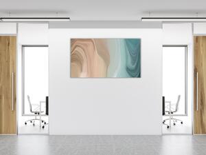 Obraz sklenený elegantný moderný abstraktné vlna - 34 x 72 cm