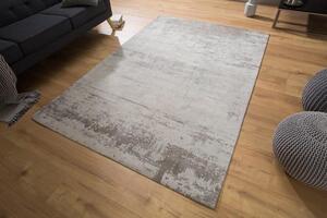 Invicta Interior - Vintage bavlnený koberec MODERN ART 240 x 160 cm použitý vzhľad, béžovo šedý