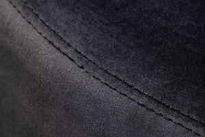 Nemecko - Elegantná taburetka MODERN BAROQUE 55 cm zamat, čierna