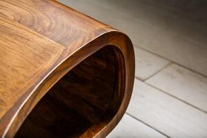 Invicta Interior - Retro konferenčný stolík ORGANIC LIVING 90 cm, Sheesham Rosewood, prírodný