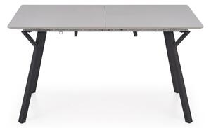 Rozkladací jedálenský stôl Balrog 2 - svetlosivá / čierna