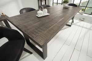 Nemecko - Dizajnový jedálenský stôl IRON CRAFT 200 cm mango, šedý