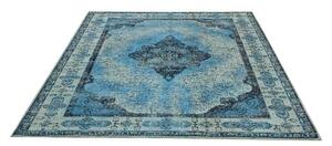 Invicta Interior - Orientálny bavlnený koberec PURE UNIQUE 240 x 160 cm geometrický vzor, modrý