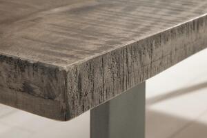 Invicta Interior - Dizajnová lavica IRON CRAFT 170 cm mango, šedá