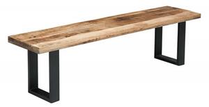 Invicta Interior - Dizajnová lavica IRON CRAFT 170 cm mango, prírodná