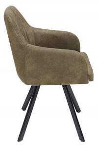 Invicta Interior - Retro dizajnová stolička LUCCA antique taupe