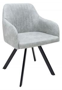 Invicta Interior - Retro dizajnová stolička LUCCA kamenná šedá