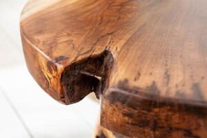 Invicta Interior - Masívny príručný stolík ROOT 40 cm teak, prírodný