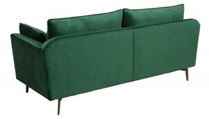 Invicta Interior - Dizajnová 3-miestna pohovka FAMOUS 210 cm smaragdovo zelená zamat