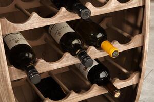 Invicta Interior - Elegantný stojan na víno BODEGA 80 cm, borovica, prírodný