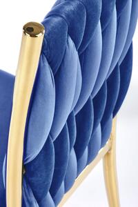 Jedálenská stolička K436 - granátová / zlatá
