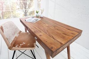 Invicta Interior - Dizajnový stôl RETRO 120 cm Sheesham, prírodný