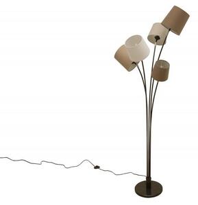 Invicta Interior - Dizajnová stojanová lampa LEVELS 176 cm biela, béžová, hnedá