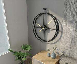 Tutumi - Nástenné hodiny kovové, 60 cm, 3D MCG60-B