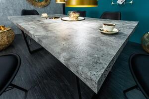 Invicta Interior - Dizajnový jedálenský stôl LOFT 160 cm betónový vzhľad