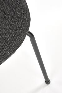 Jedálenská stolička K467 - tmavosivá / dub prírodný / čierna