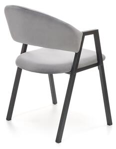 Jedálenská stolička K473 - sivá / čierna