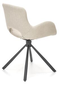 Jedálenská stolička K475 - béžová / čierna