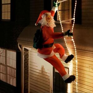 TUTUMI - Santa Claus na svietiacom LED rebríku 190 cm