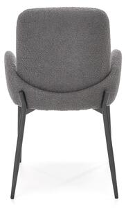 Jedálenská stolička K477 - sivá / čierna