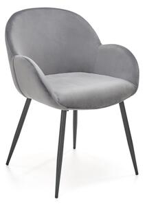 Jedálenská stolička K480 - sivá / čierna