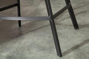 Invicta Interior - Retro barová stolička LOFT 100 cm s podrúčkami, starohnedá