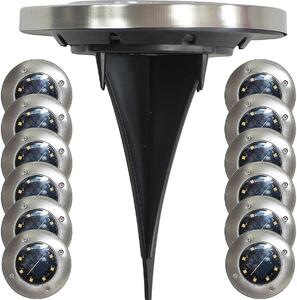 Solárna lampa 8 led smd pre zemné práce cpl.12pcs