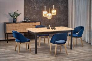 Jedálensky stôl Fabian (dub artisan + čierna). Vlastná spoľahlivá doprava až k Vám domov. 1038742