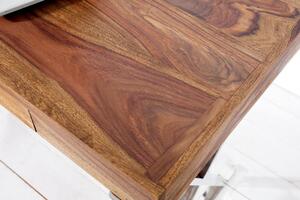Invicta Interior - Elegantný pracovný stôl ELEMENTS 120 cm Sheesham, prírodný