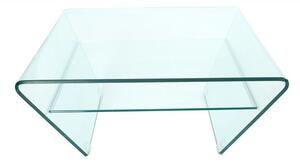 Invicta Interior - Moderný sklenený konferenčný stolík FANTOME 70 cm transparentný