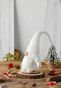 Vianočný škriatok 50 cm - biely