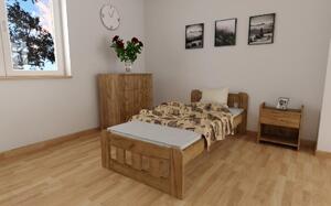 Posteľ Nika 90/200 cm dub zvýšená
