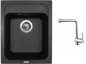 Set Sinks CLASSIC 400 Granblack + batéria Sinks MIX 3 chróm