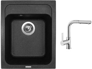 Set Sinks CLASSIC 400 Granblack + batéria Sinks ENIGMA S chróm